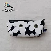 偷偷喊我｜手作筆袋/收納袋－ 黑色罌粟花