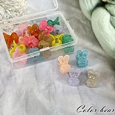 【卡樂熊】基本兒童迷你瀏海夾造型髮夾/小抓夾20入組(八款)- 糖果兔子