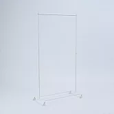 【MUJI 無印良品】單桿掛衣架/白灰約寬80.5×深40×高155公分