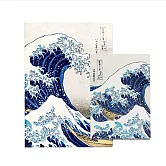 翡冷翠文創筆記本＋L夾｜葛飾北齋《神奈川沖浪裏》