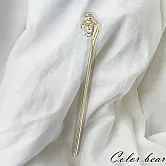 【卡樂熊】鎏光錦瑟系列．古風金屬造型髮簪/盤髮器- 雲朵銀色