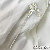 【卡樂熊】錦影流光系列．古風金屬造型髮簪/盤髮器- 星蕊微光