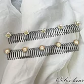 【卡樂熊】多功能碎髮神器2入造型髮插/髮梳(三款)- 月影花語