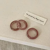 【水星記】順風順水八方來財天然水晶戒指_美規#6 (44020) _草莓晶