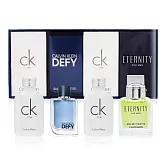 Calvin Klein CK 男性小香禮盒[CK one 10mlX2+永恆10ml+無畏之心5ml]EDT-香水航空版