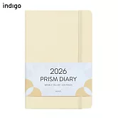 Indigo 2026 Prism Weekly B6 週日記  VANILLA