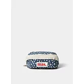 Masmarulez 鉛筆化妝收納包 - 小花款 藍色