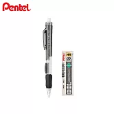 (送限量橡皮)PENTEL SIDE FX 側壓自動鉛筆 + C205 HB鉛芯  黑