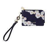 【日本Mark’s】PAUL & JOE 質感證件夾零錢包 ‧ 海軍藍西洋菊