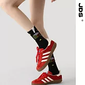 【JDS設計襪】精梳棉塗鴉設計襪 房屋迷跡/黑色