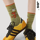 【JDS設計襪】精梳棉塗鴉設計襪 圓舞旋律/綠色