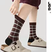【JDS設計襪】精梳棉塗鴉設計襪    矩陣之夢/格子