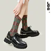 【JDS設計襪】精梳棉塗鴉設計襪   霧島春頌 棕色