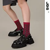 【JDS設計襪】精梳棉塗鴉設計襪 燦若螢火 紅綠