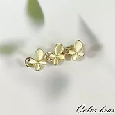 【卡樂熊】韓版水鑽小花貓眼石造型髮夾- 蝴蝶群