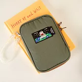 【瀏海樹】旅行護照包 附掛繩 - 軍綠