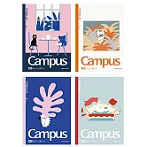 KOKUYO 日本插畫家系列筆記本IV(4入) A5-動物朋友