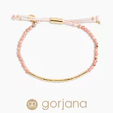GORJANA POWER GEM 金色平衡骨 可調式能量手鍊 嫩粉紅玉石 療癒溫暖淨化