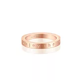 MANTRABAND 美國悄悄話戒指 Enjoy The Journey 玫瑰金戒指 享受人生 (內徑1.8公分)8_附項鍊