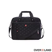 OVERLAND - 美式十字軍 - 格紋拼接公事包/電腦包/手提包 - 5793