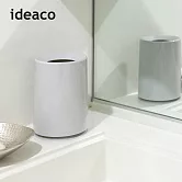 【日本ideaco】摩登圓形桌邊垃圾桶-1.2L -灰白