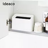 【日本ideaco】纖形斜口桌邊置物/垃圾桶-1.7L 白