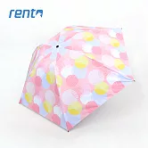 【rento】日式超輕黑膠蝴蝶傘 夏日煙花(粉)