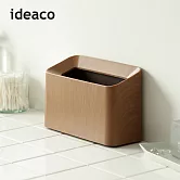 【日本ideaco】柚木紋纖形斜口桌邊置物/垃圾桶-1.7L
