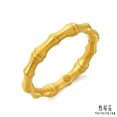 【點睛品】東方古祖 竹報平安 黃金戒指 港圍15號