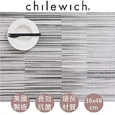 【美國chilewich】 抗菌環保長方形餐墊 Sakiori-黑白色