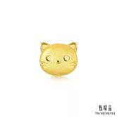 【點睛品】小貓 黃金耳環(單只)