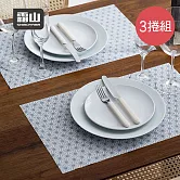 【日本霜山】印花風吸油去汙拋棄式不織布抹布-3捲組-多色可選- 麻葉紋