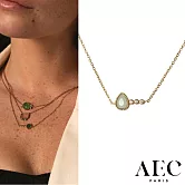 AEC PARIS 巴黎品牌 白鑽東菱玉項鍊 優雅金項鍊 CHAIN NECKLACE TYCHE