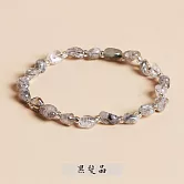 【水星記】招正財好人緣增自信天然不規則隨形強運水晶手鍊 _黑髮晶