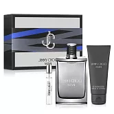 Jimmy Choo 同名男性淡香水禮盒(淡香水100ml+隨行香氛7.5ml+沐浴精100ml)