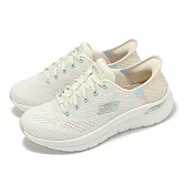 Skechers 休閒鞋 Arch Fit 2.0-Easy Chic Slip-Ins 寬楦 女鞋 米白 健走鞋 150066WNTPK 24cm NATURAL/PINK