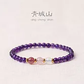 【水星記】半寶石-4mm紫氣東來事業愛情雙收紫水晶開運手鍊