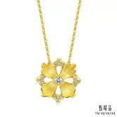 【點睛品】格桑花 黃金鑽石項鍊