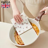 【英國FGODA】印花風木漿海綿清潔布/洗碗海綿-3入- 春日小牛