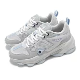 Fila 休閒鞋 Fantacy 女鞋 灰 藍 拼接 緩衝 透氣 老爹鞋 斐樂 5C304Z491 24.5cm WHITE/GREY