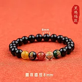 【水星記】招財招桃花旺事業五路財神瑪瑙開運水晶手鍊(68580065) _黑瑪瑙