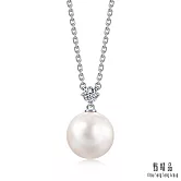【點睛品】La Pelle 日本Akoya珍珠 18K金鑽石項鍊