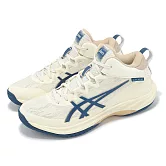 Asics 籃球鞋 Gelhoop V17 S 男鞋 椰奶色 藍 緩震 抗扭 支撐 亞瑟士 1063A101103 28cm CREAM/MAKO BLUE