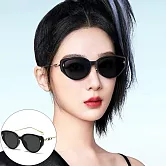 seoul show首爾秀 時尚貓眼金屬腿高級質感太陽眼鏡UV400墨鏡 511  黑框黑灰片