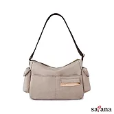 satana - Soldier 輕盈通勤斜背包 - 奶茶色