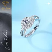 【CF鑽飾】女戒《共度一生》莫桑鑽 1克拉鑽戒 戒指