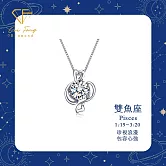 【CF鑽飾】項鍊《星座系列》莫桑鑽 1克拉鑽墜  雙魚座