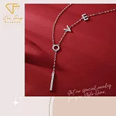 【CF鑽飾】項鍊《愛意縈繞》莫桑鑽52分 鑽墜