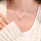 【CF鑽飾】項鍊《摯愛》莫桑鑽1克拉 鑽墜