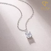 【CF鑽飾】項鍊《浪漫邂逅》莫桑鑽 1克拉 純銀鑽墜